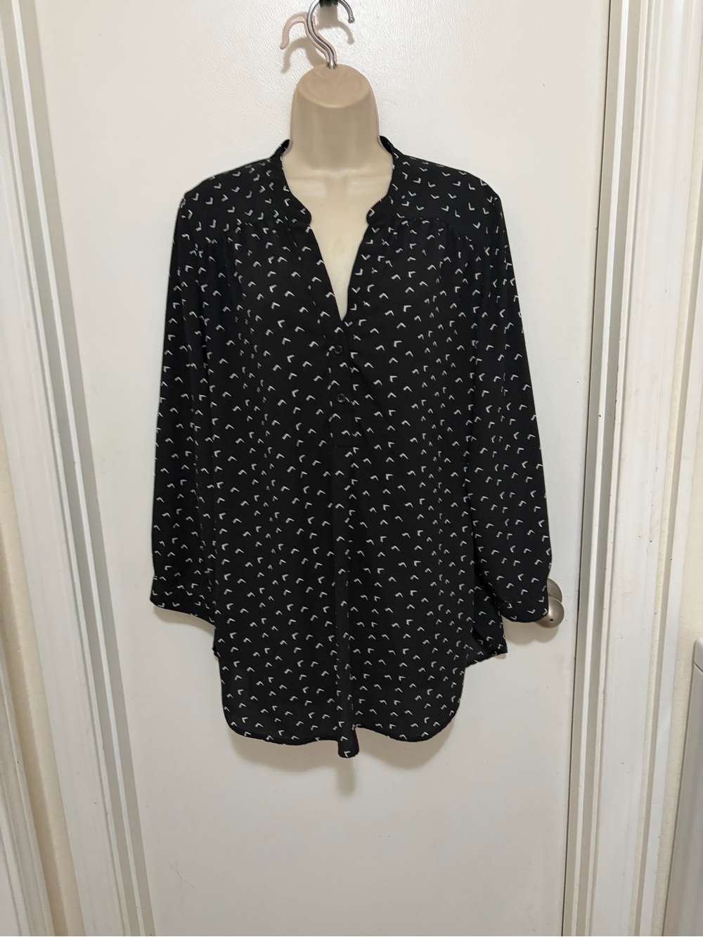 Halogen Black & White Printed Tunic